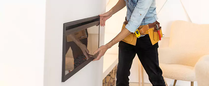 Metal Fireplace Installation in Albany, California