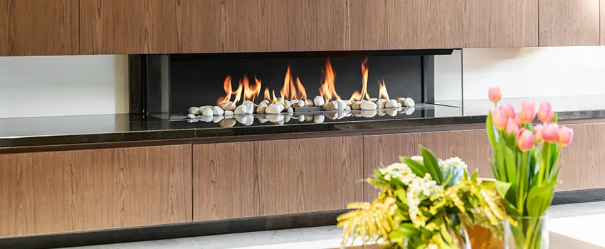 Double-height Fireplace Design Refurbishment in Albany, California