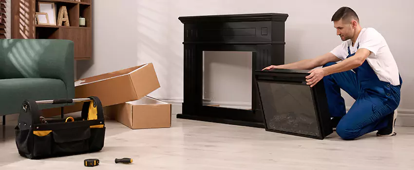 Old Rusted Metal Fireplace Repair And Replacement in Albany, CA