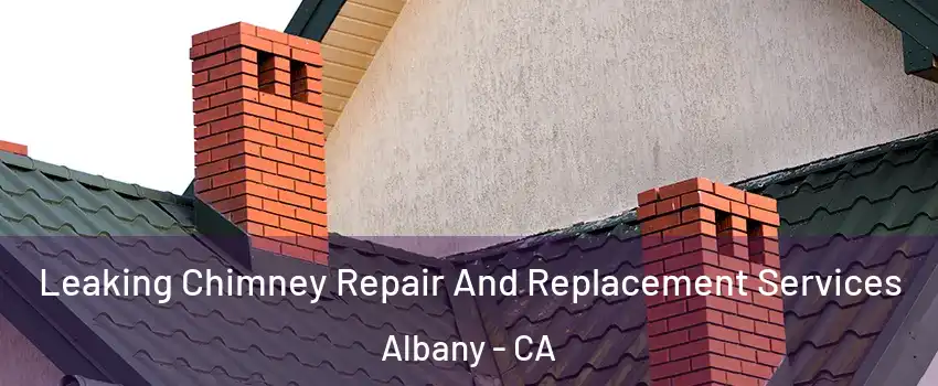  Leaking Chimney Repair And Replacement Services Albany - CA